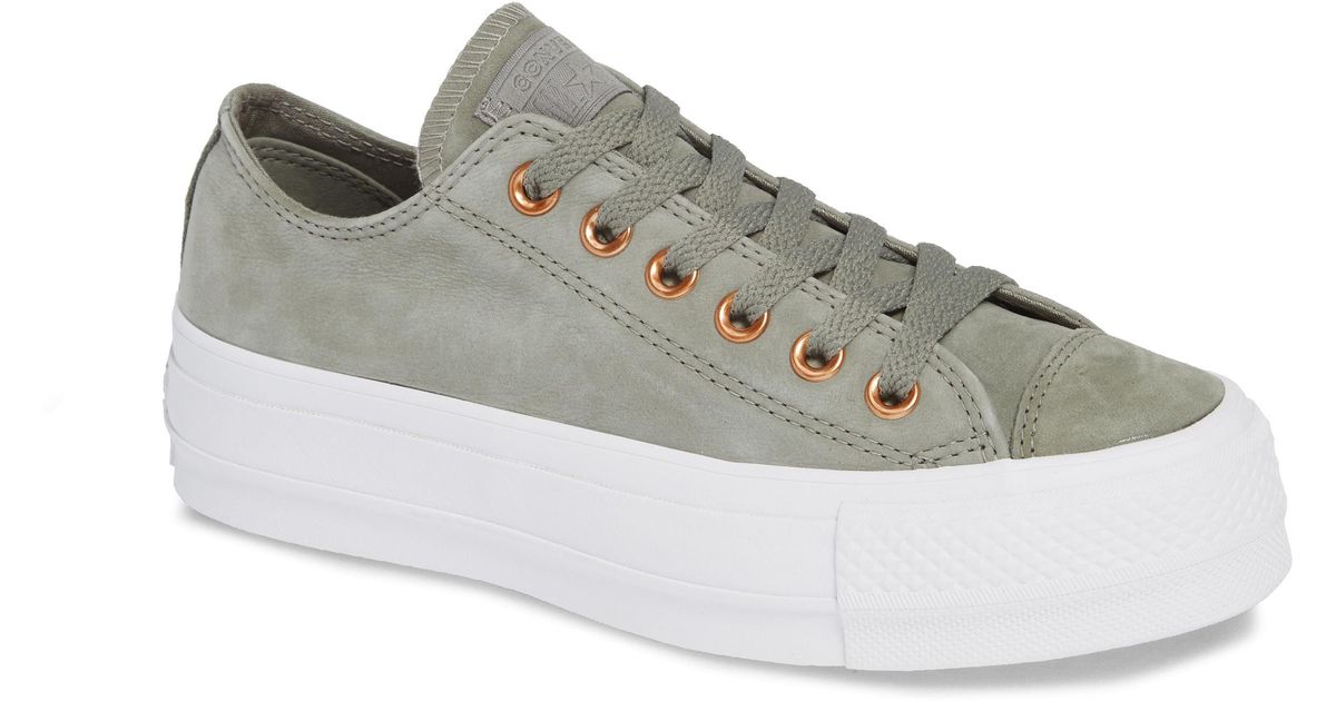green platform converse