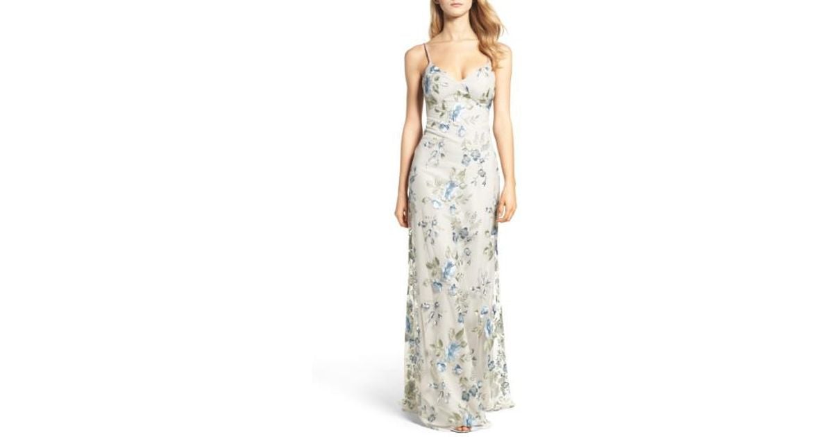 jenny yoo embroidered gown