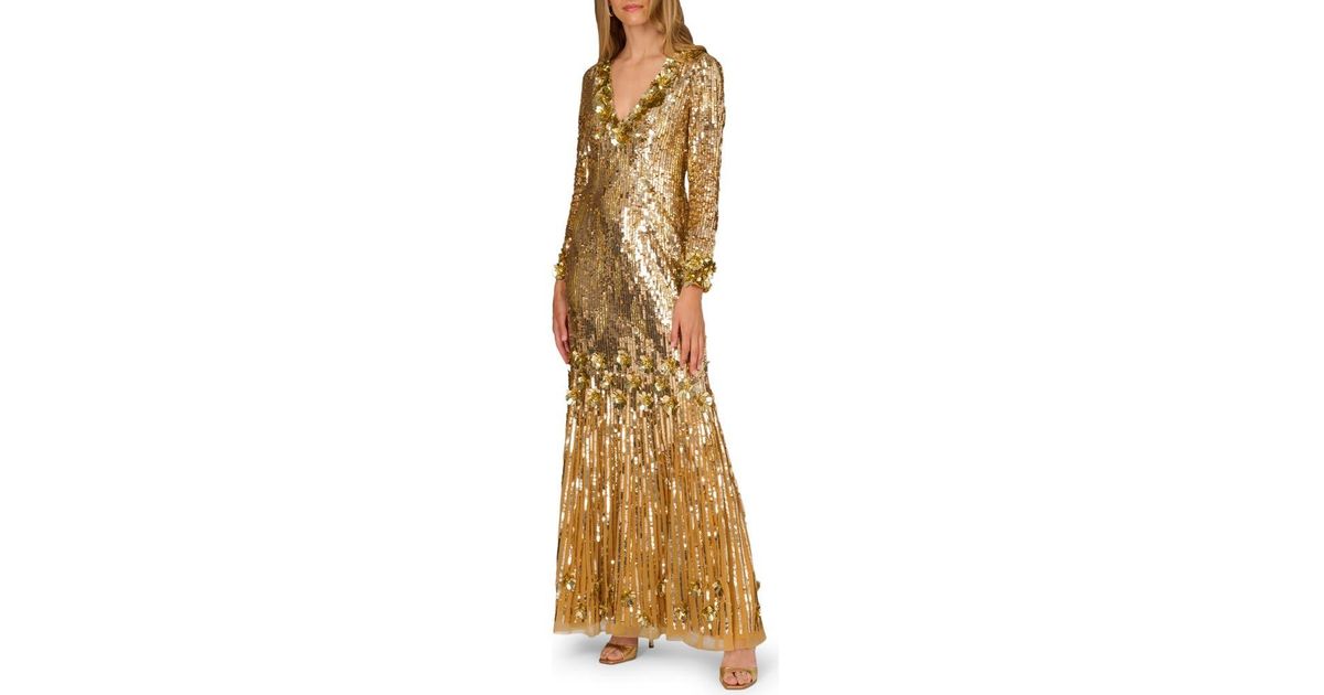 chinese dress ladies Ellie Wilde 37008 Long Formal Beaded Mermaid Prom Dress main image 1