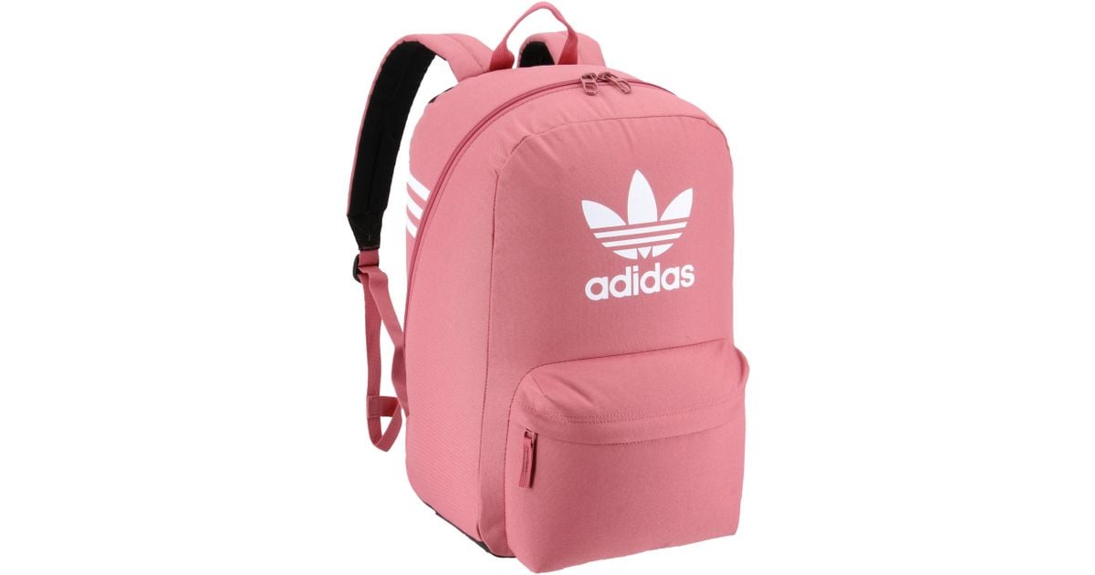 adidas originals big logo dark pink backpack