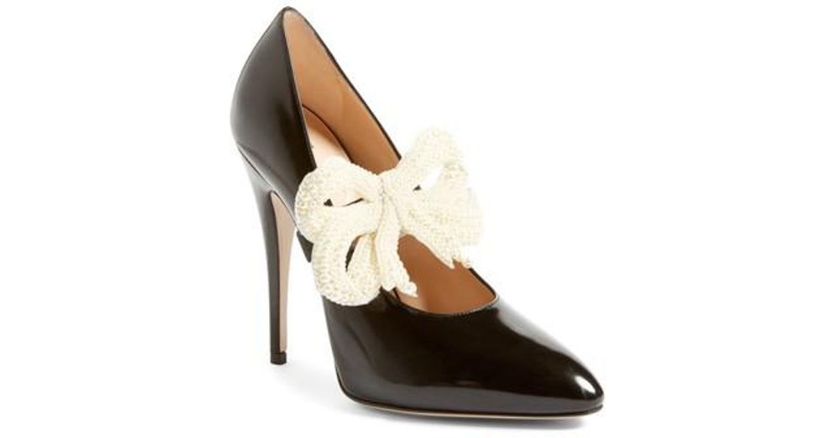 gucci elaisa bow pump
