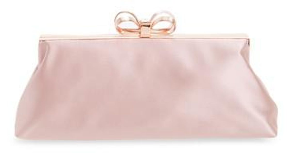 ted baker pink satin bag