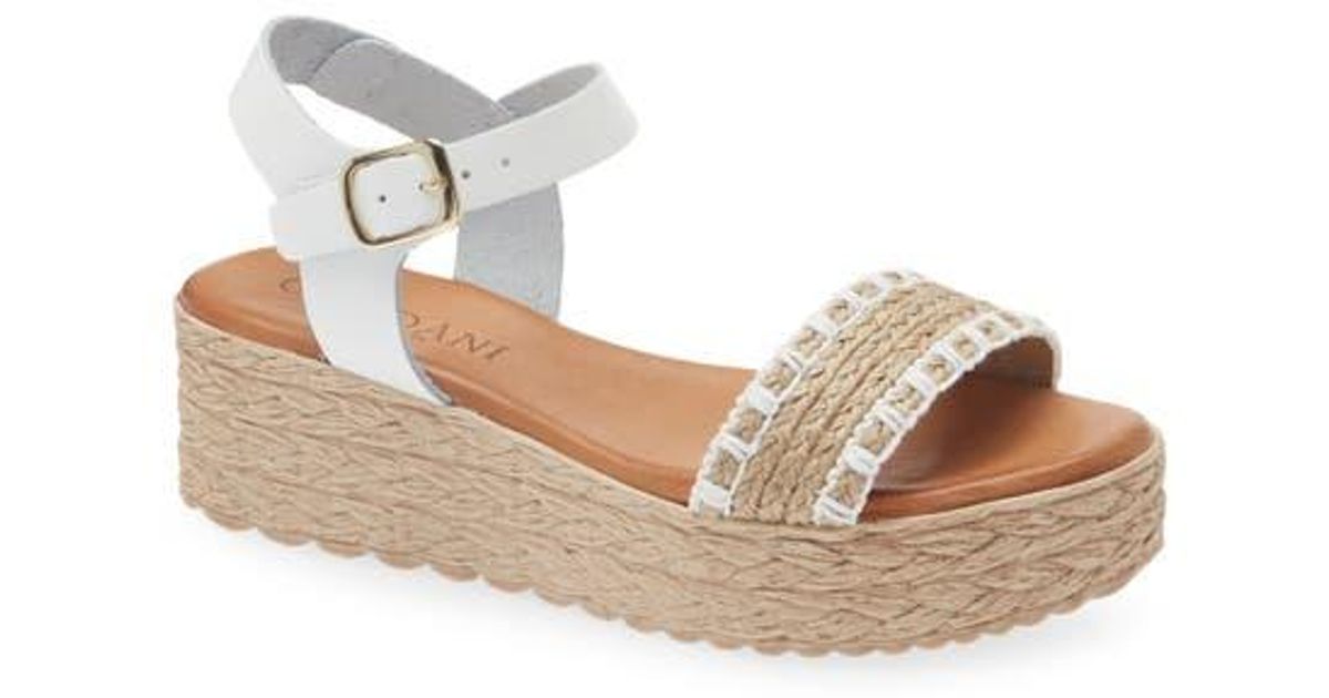 Cordani Bryce Platform Sandal in White | Lyst