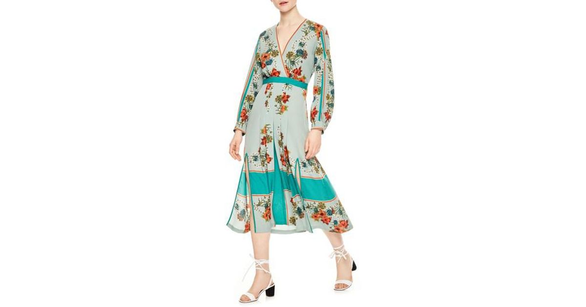 sandro wrap dress