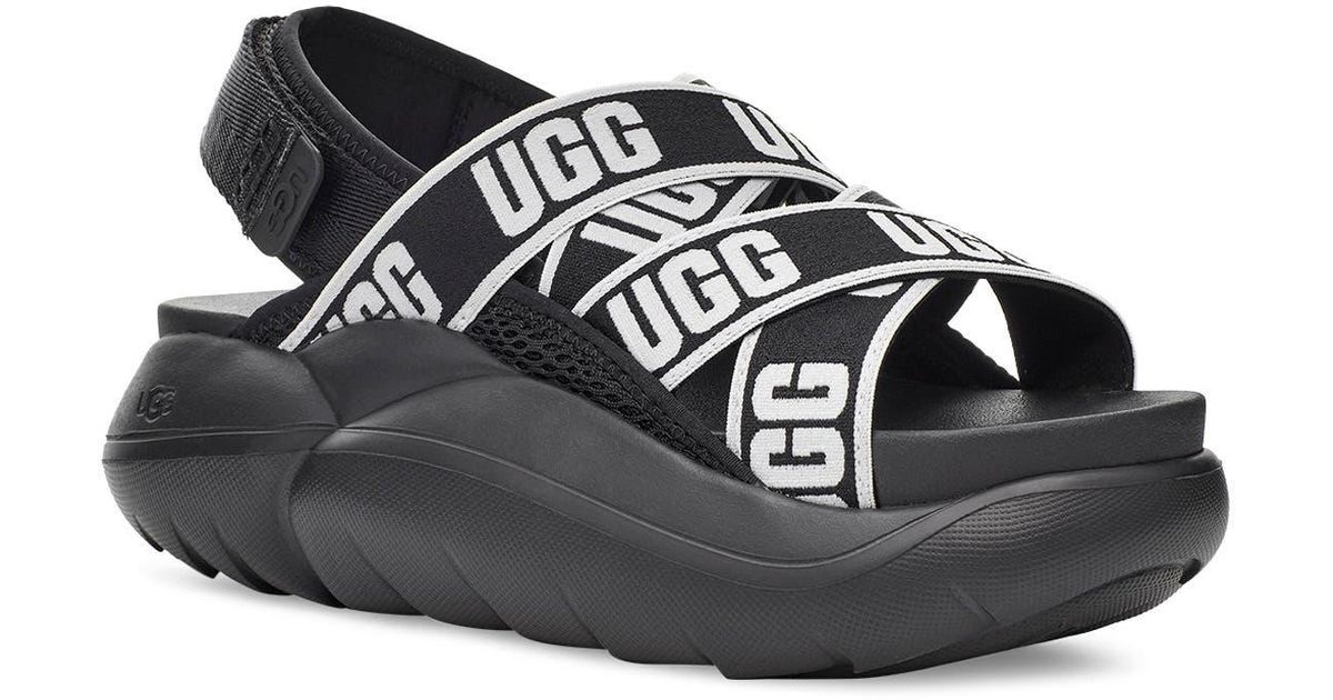 UGG La Cloud Sandal in Black | Lyst