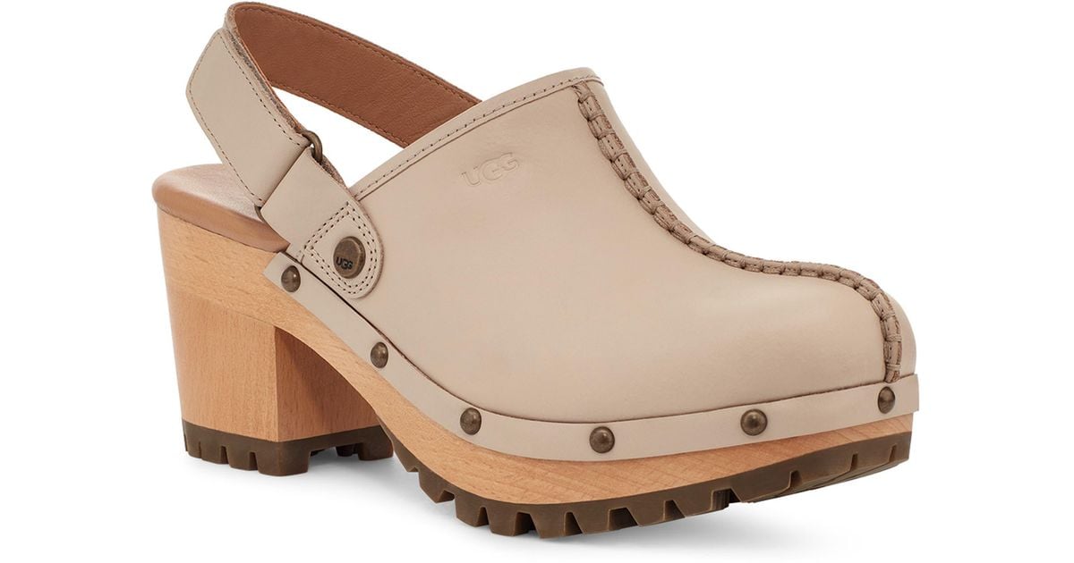 UGG ugg(r) Lanni Slingback Clog in Natural Lyst
