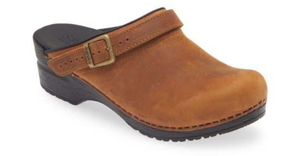 Sanita Morse Slingback Clog in Brown | Lyst