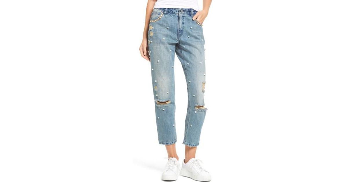 pearl boyfriend jeans