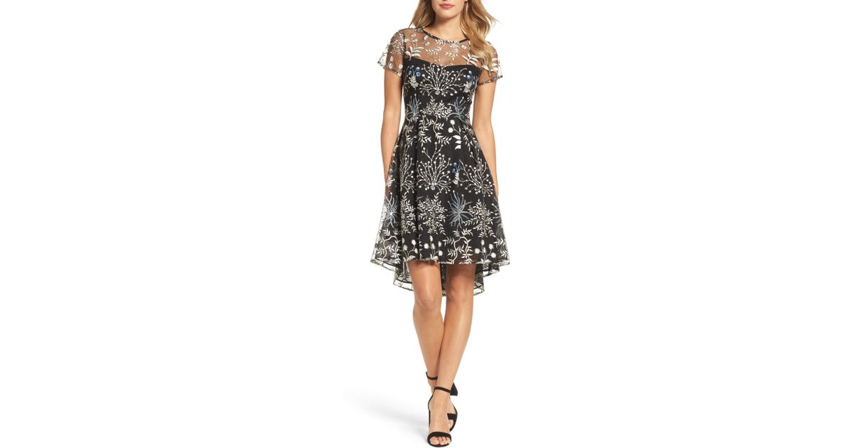 adrianna papell ethereal fit & flare dress