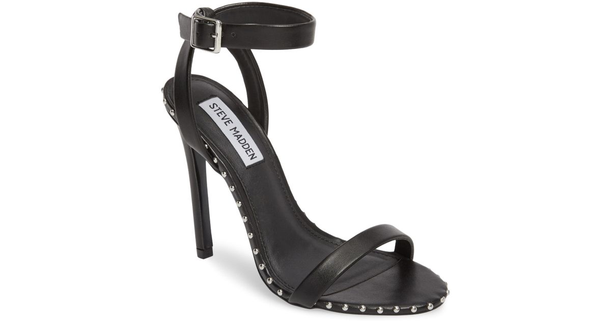 steve madden black studded heels
