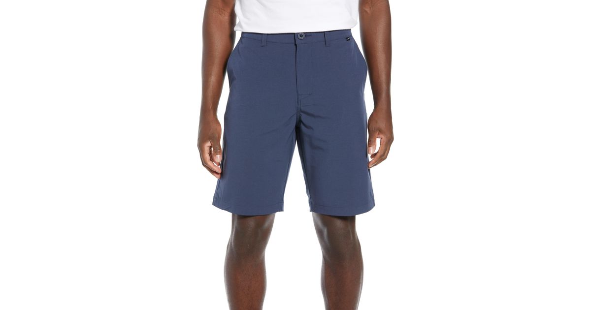 Travis Mathew Beck Stretch Performance Shorts in Blue for Men - Lyst