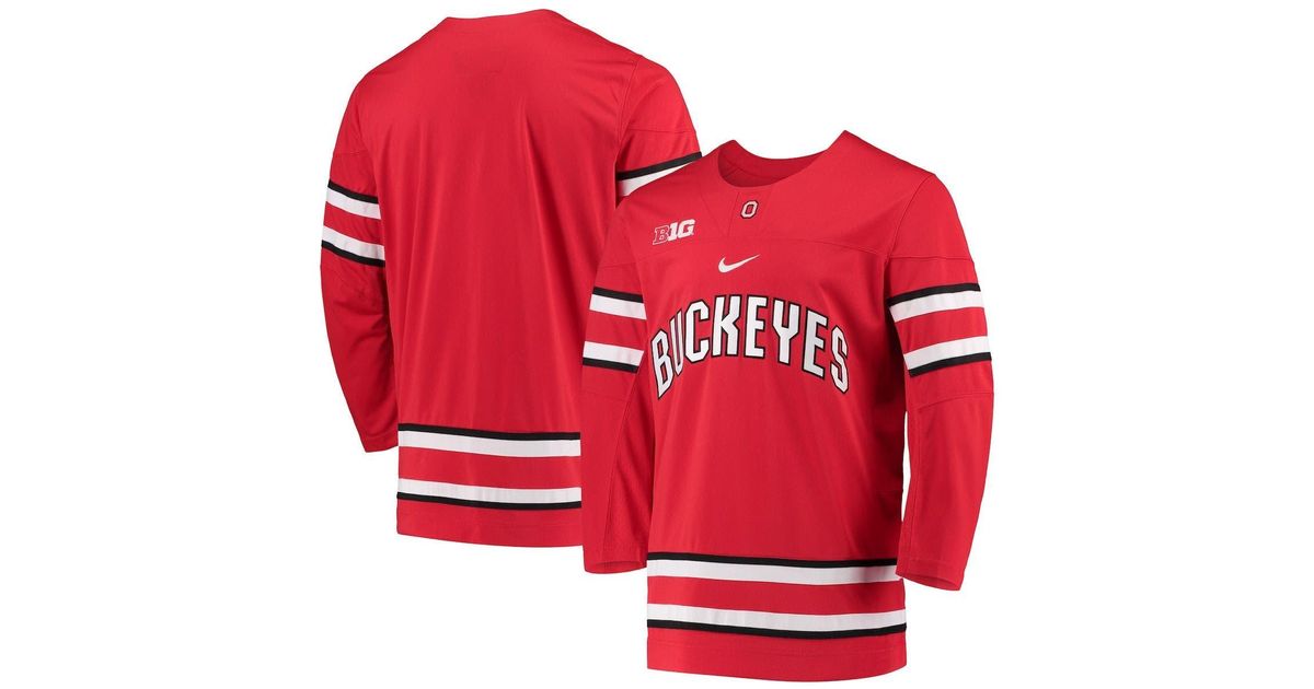 Nike Ohio State Buckeyes Replica Team Hockey Jersey At Nordstrom in