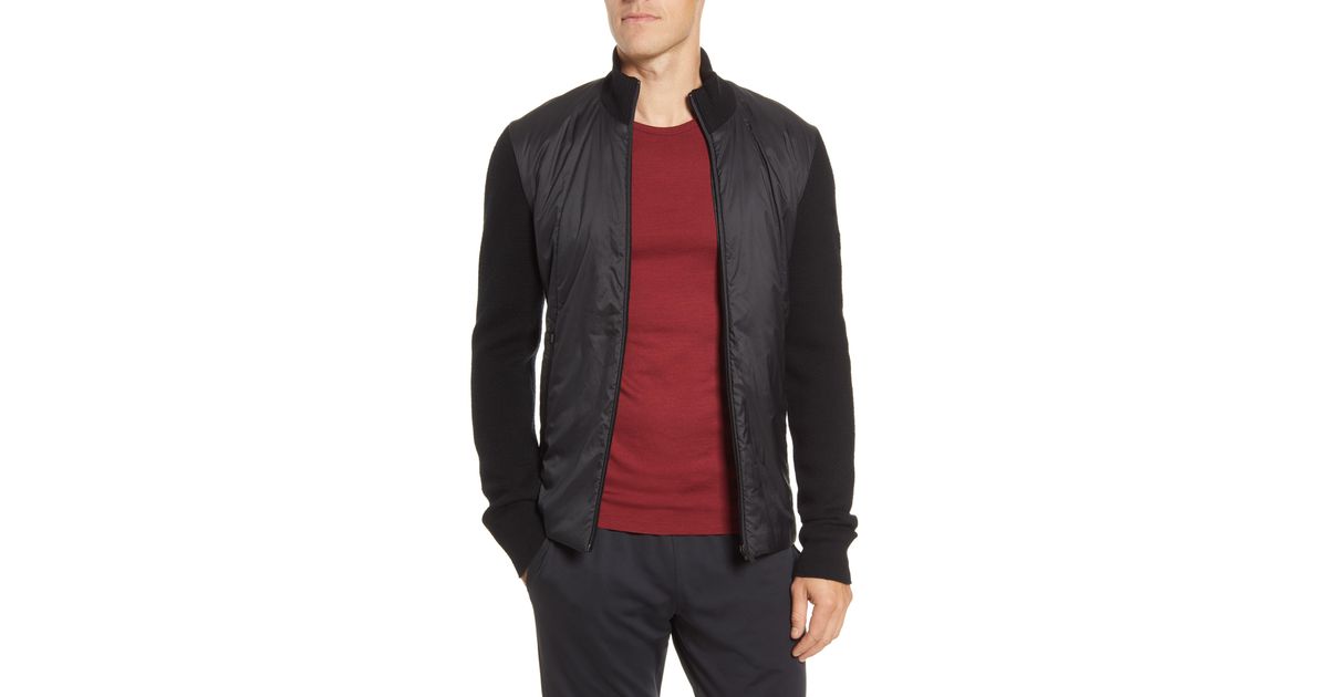 icebreaker lumista hybrid sweater jacket