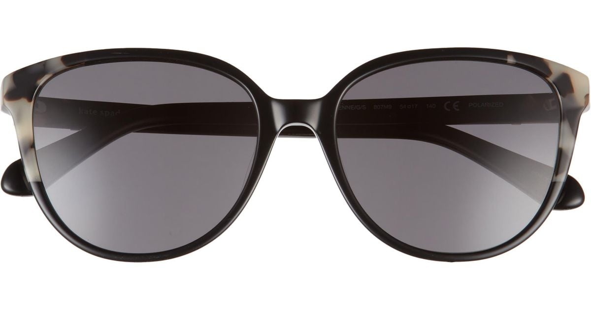 Kate Spade Vienne 54mm Polarized Cat Eye Sunglasses in Black Lyst