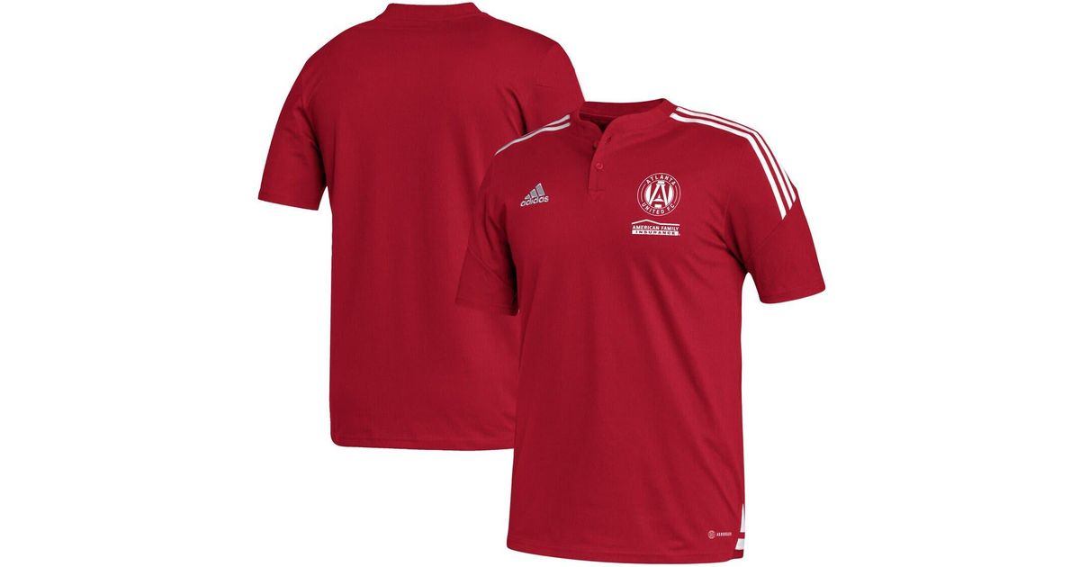 Men's Philadelphia Union adidas Black Henley AEROREADY Polo