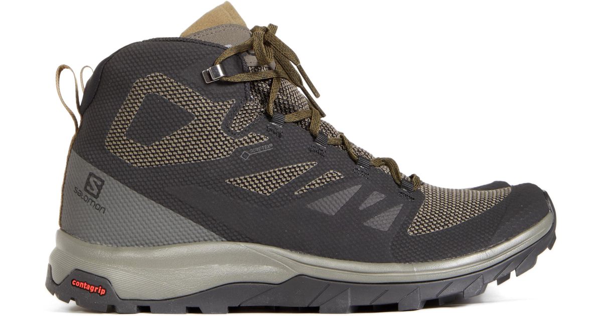 salomon mens outline mid gtx boot