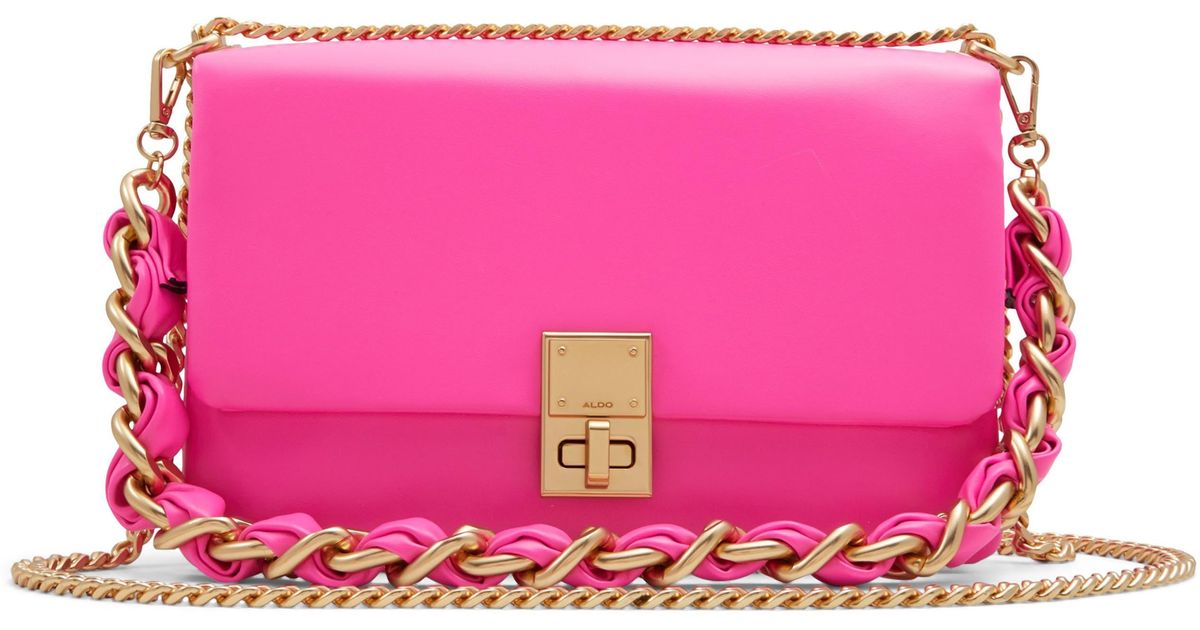 ALDO Zoi Faux Leather Shoulder Bag in Pink | Lyst