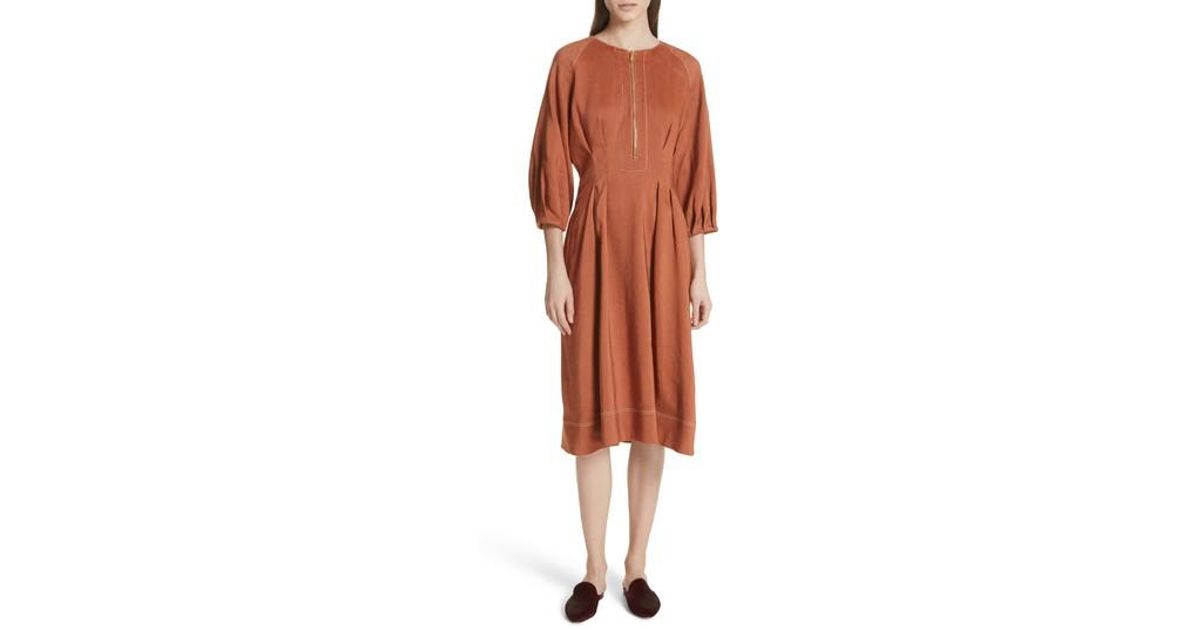 veronica beard linen dress