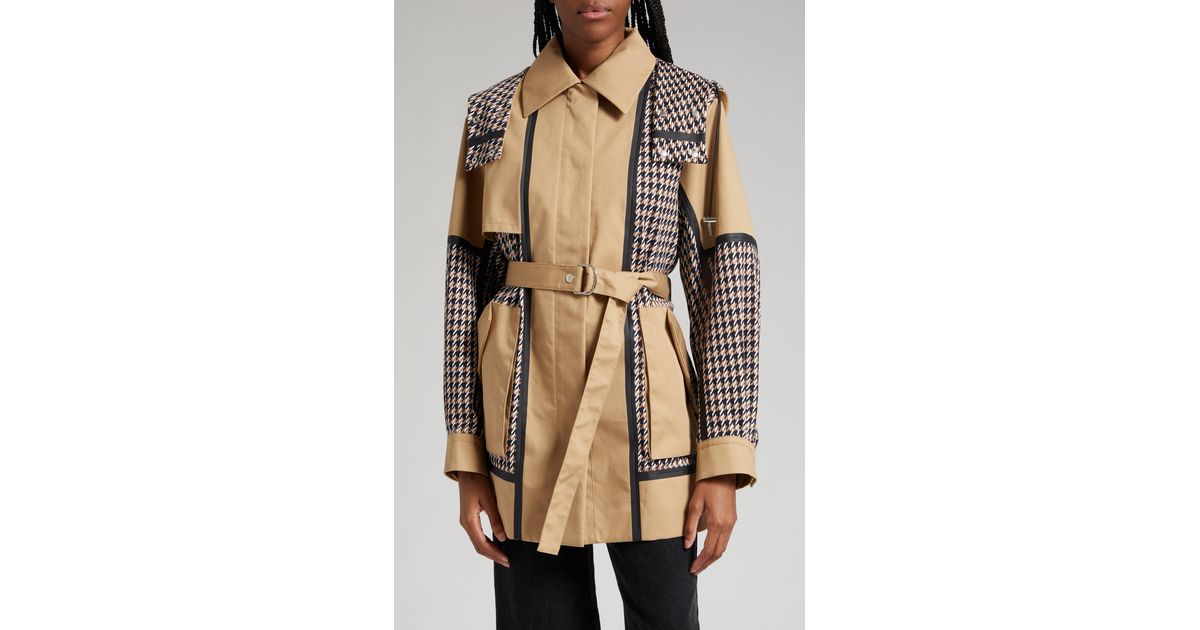 BOSS by HUGO BOSS Casita Belted Trench Coat in Natural | Lyst