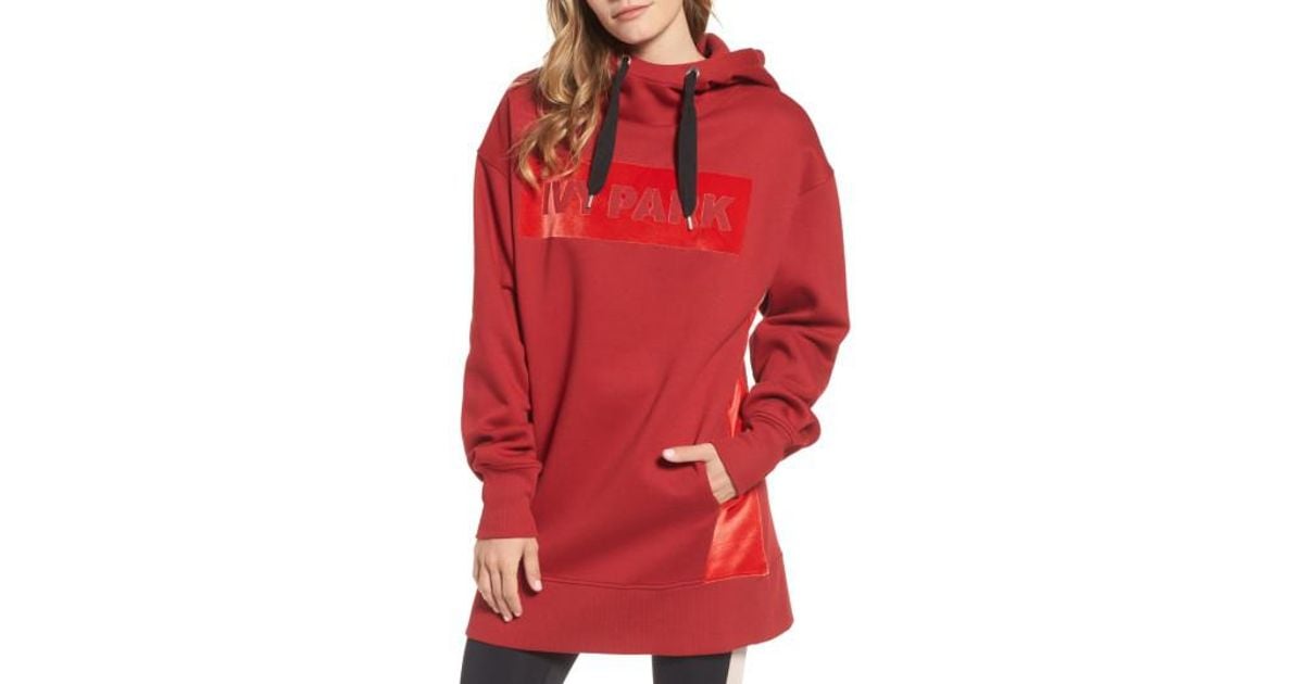 Ivy Park Oversize Velvet Logo Hoodie 