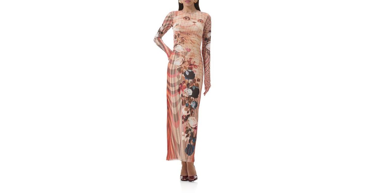 tight floral maxi dress Milla Women's Hydrangea Tender Floral Maxi Tie-Strap Dress