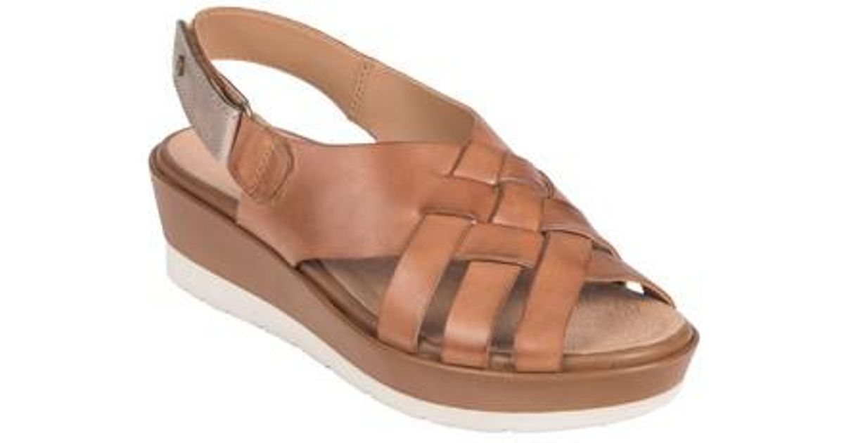 earth sunflower wedge sandal
