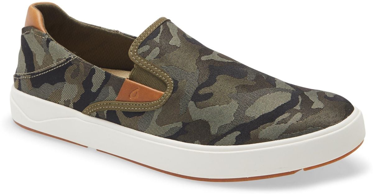 olukai canvas slip on