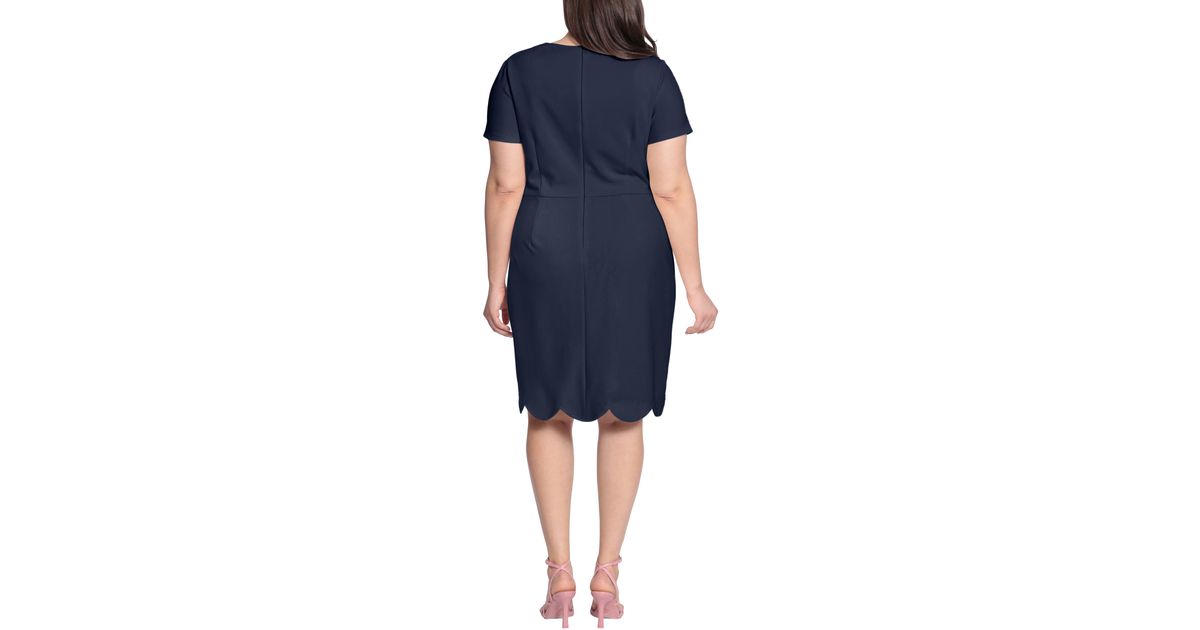 Maggy london scallop sheath cheap dress