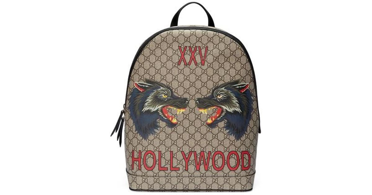 gucci wolf backpack