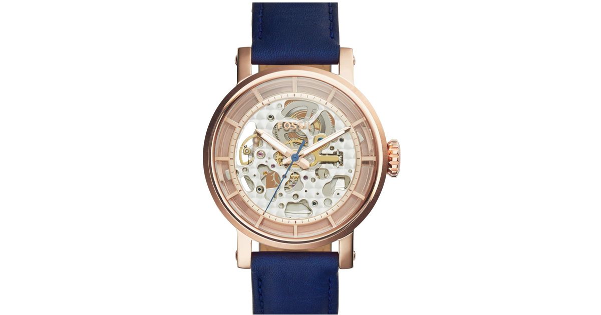 fossil boyfriend skeleton watch