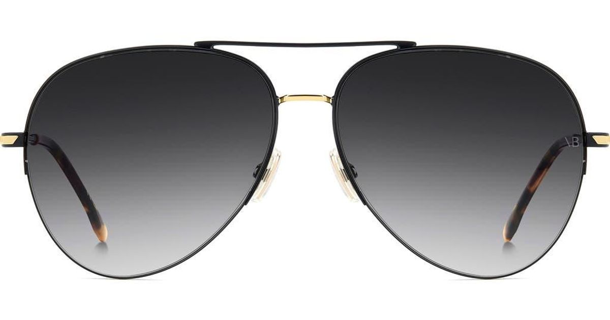 Victoria Beckham Pilot 62Mm Aviator Sunglasses in Black | Lyst display picture 2