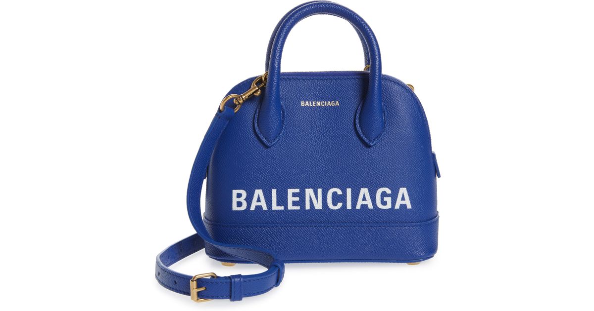 Evakuering Orientalsk Generel Balenciaga Ville Top Handle Bag Xxs Blue | Lyst