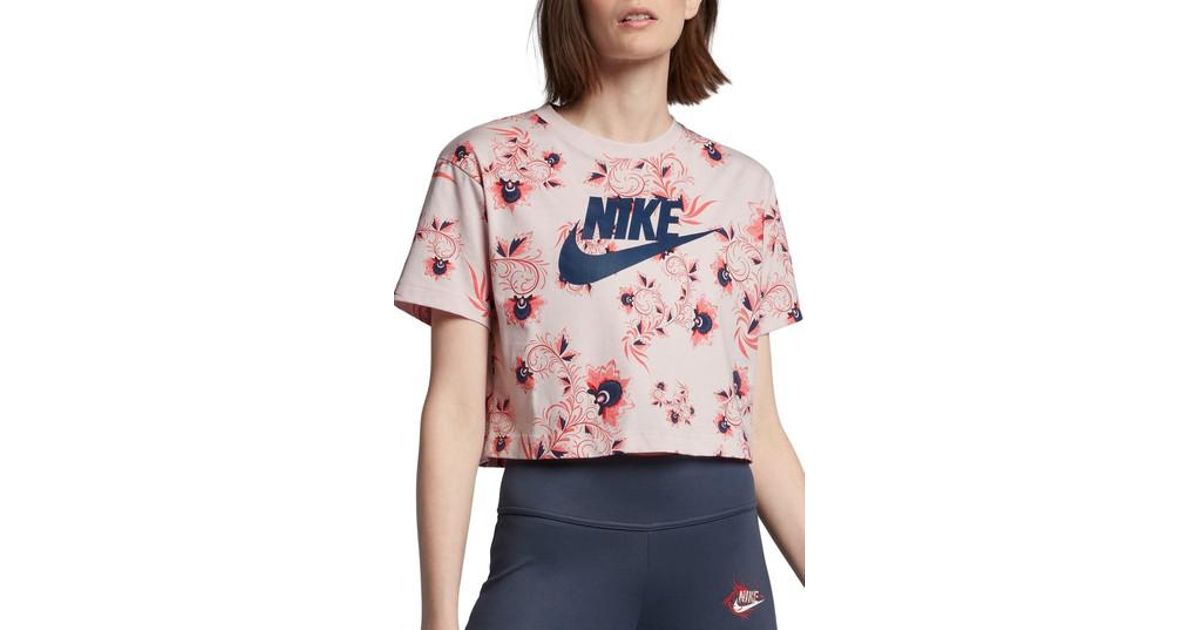 nike russian floral print shorts