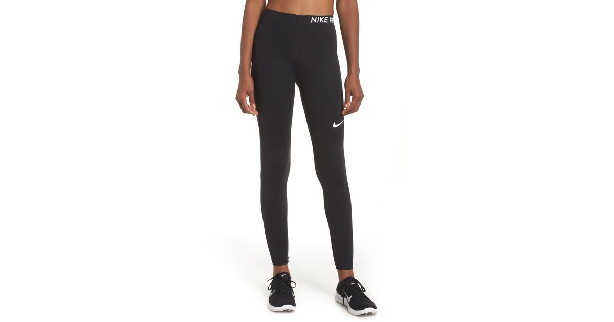 nike pro mid rise training tights