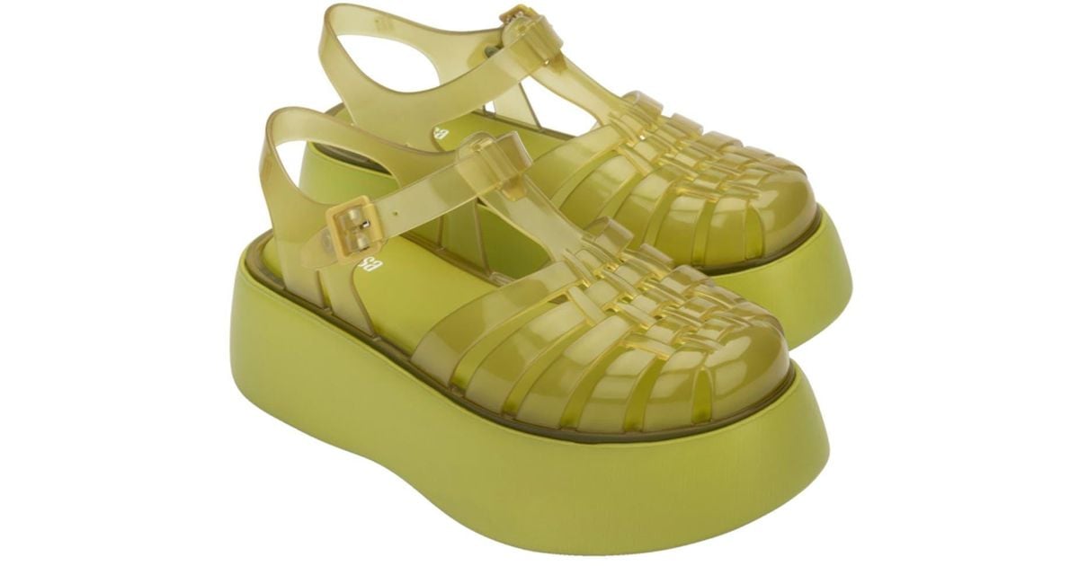 Melissa Possession Plato Jelly Platform Sandal in Yellow Lyst