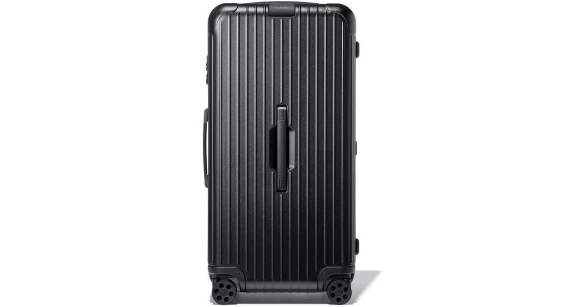 RIMOWA Essential Trunk Plus 32Inch Wheeled Suitcase in Black Lyst