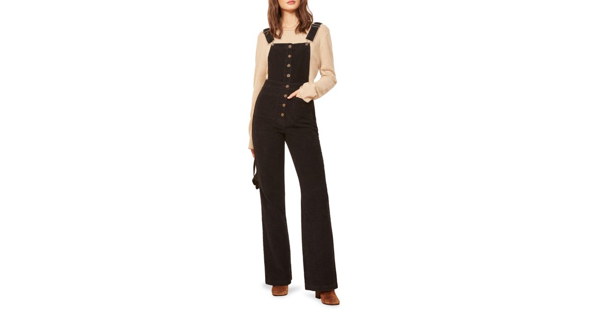 reformation corduroy jumpsuit