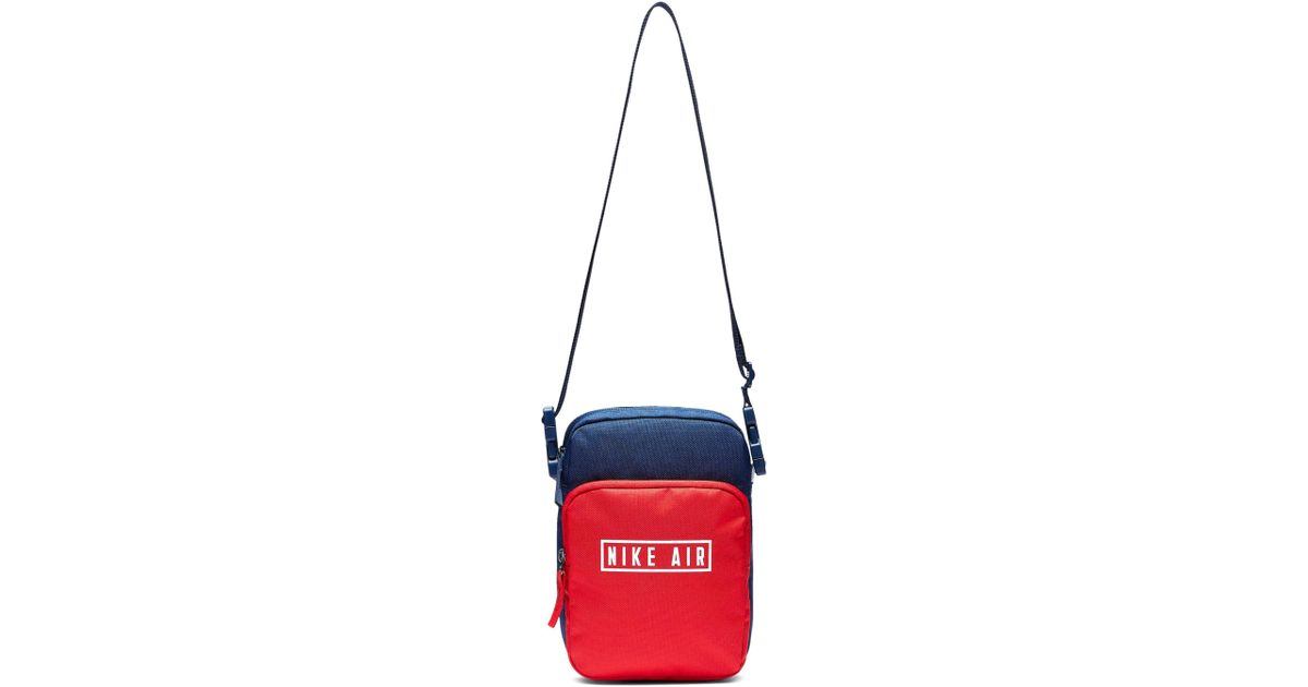 Nike Air Heritage 2.0 Colorblock Canvas Crossbody Bag in Blue - Lyst