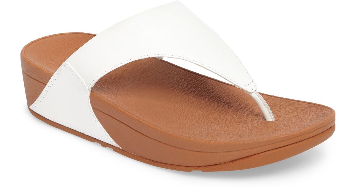 Fitflop Lulu Flip Flop in White - Lyst