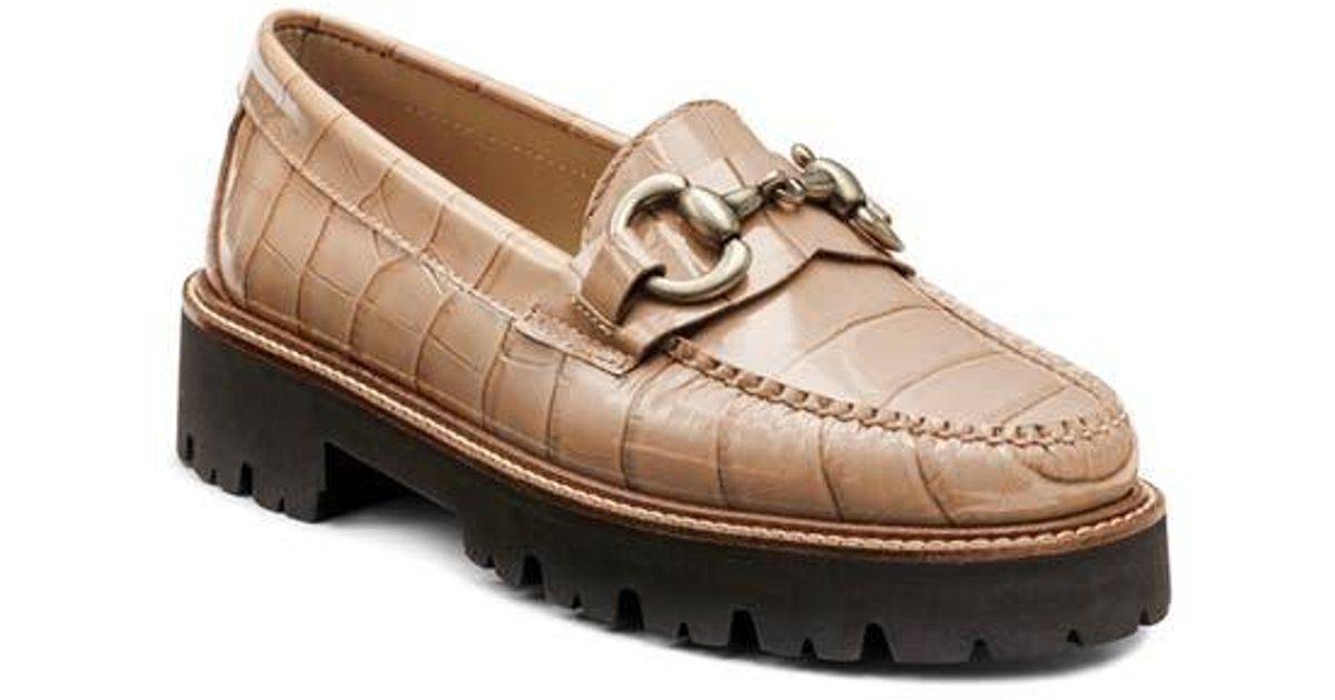 GH BASS Leather Lianna Bit Croco Weejun Loafers main image 0