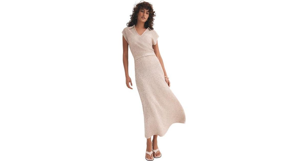 mint velvet sequin dress Silver Embellished Midi Dress  Mint Velvet