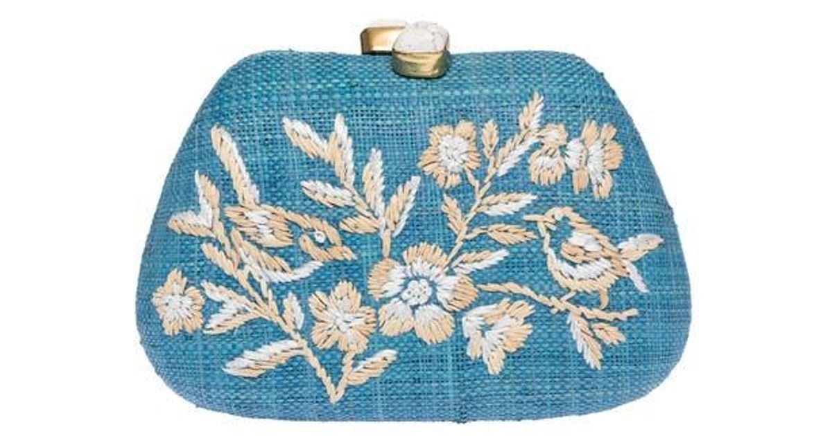 3019 Rafe Rafe New York Tamu Bean Clutch in Blue | Lyst