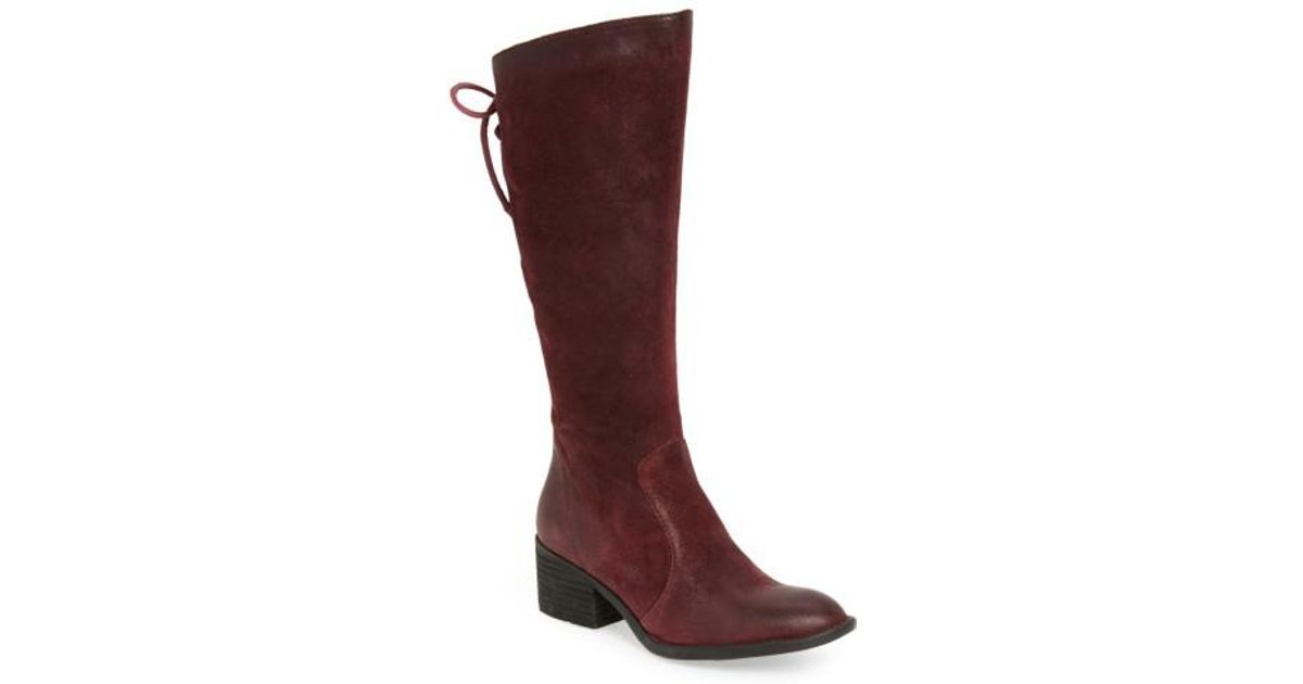 born burgundy boots