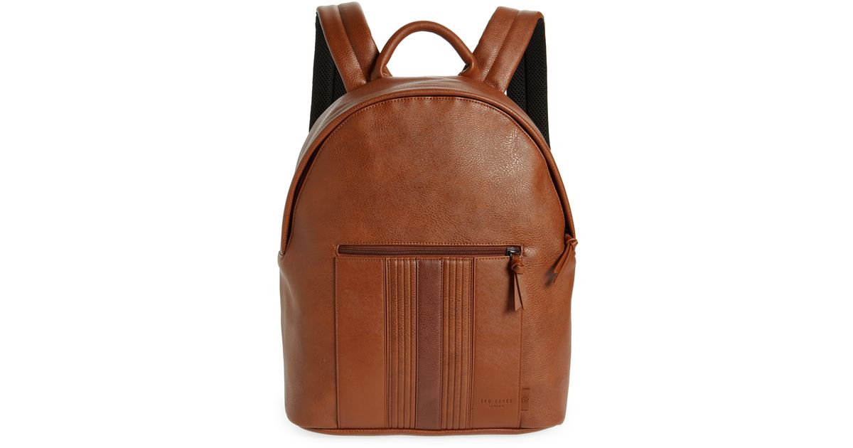 Ted Baker Esentle Stripe Backpack in Brown for Men Lyst