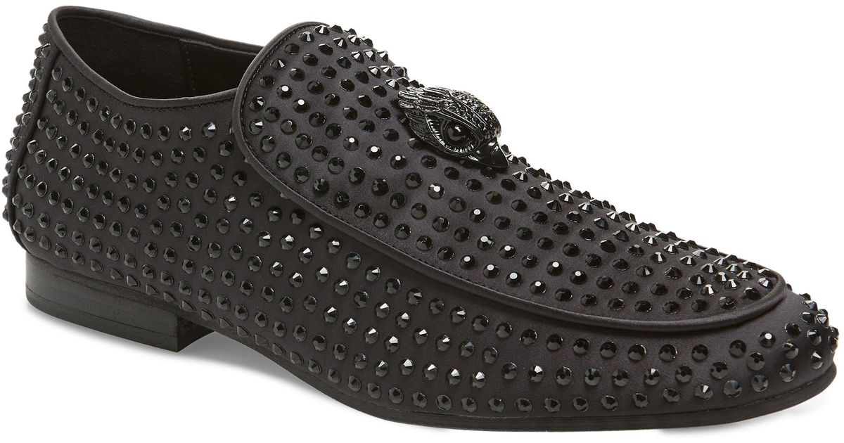 Kurt Geiger Hugh Eagle Stud Loafer in Black for Men | Lyst