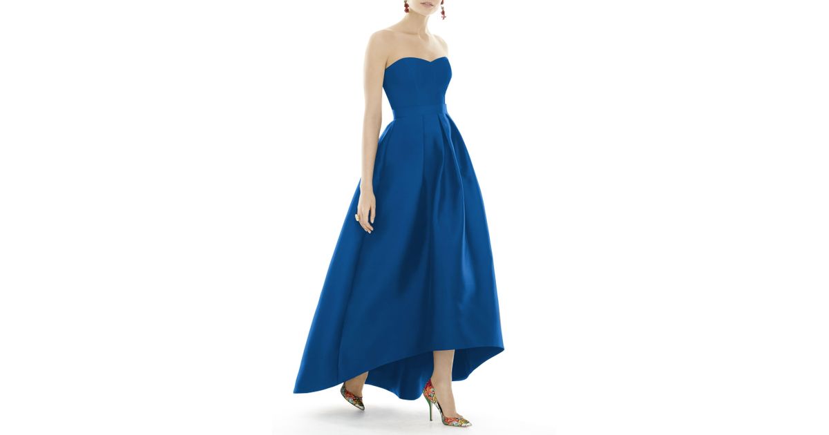 alfred sung strapless high low