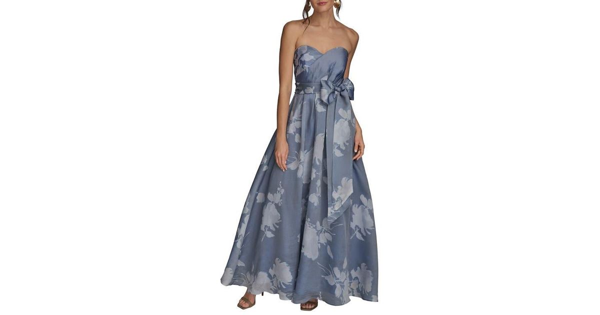 donna karan strapless fit and flare dress Donna Karan New York Women's Strapless Fit and Flare Cocktail Dress