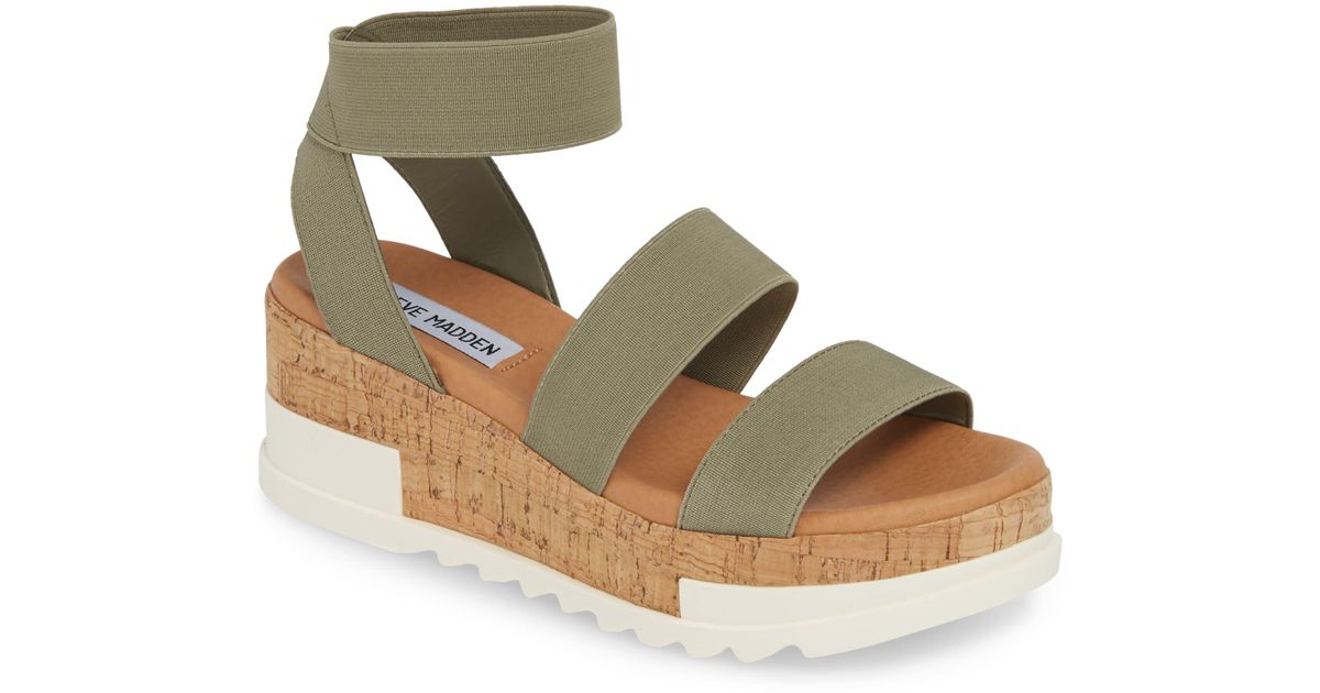 bandi platform wedge sandal white