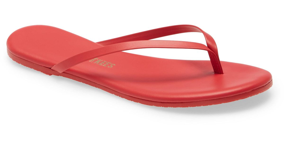 TKEES 'lily' Flip Flop in Red Lyst