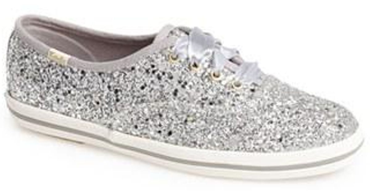 kate spade silver sparkle keds